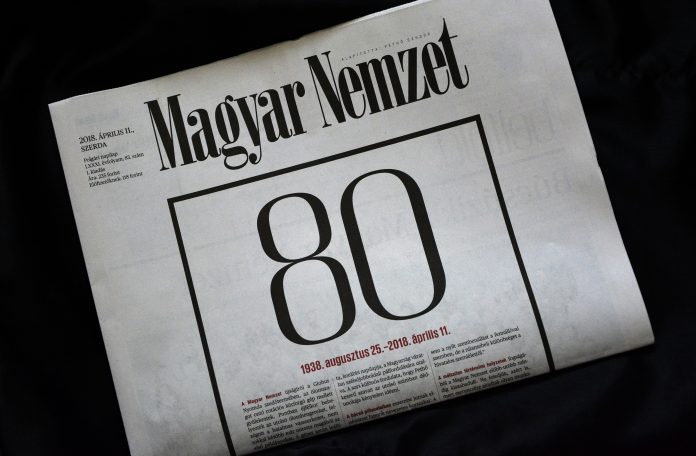 Magyar Nemzet utolsó nyomtatott szám (KESMA-történet) Magyar Nemzet utolsó nyomtatott szám (KESMA-történet)
